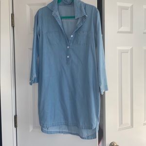Long sleeve denim dress